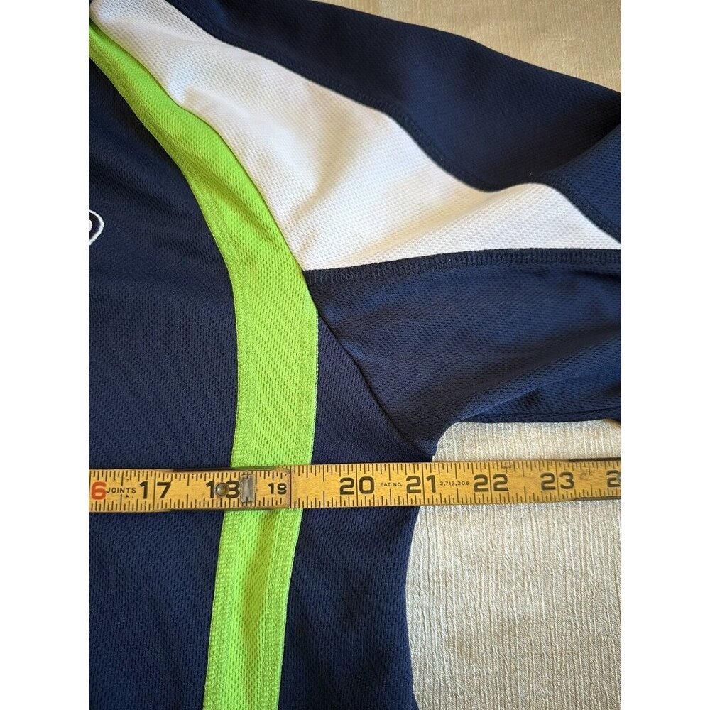 Seattle Seahawks Shirt Men's‎ Large Blue Short Sleeve Polo Collared NFL Football - Picture 9 of 10